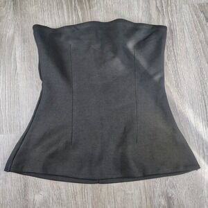 RNWY Strapless Longline Fit & Flare Tube Top Large Black Contemporary Fashion